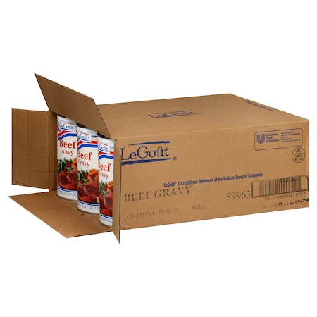 Legout Legout Sauces/Gravies Beef Heat & Serve Gravy 49 oz., PK12 3750059963